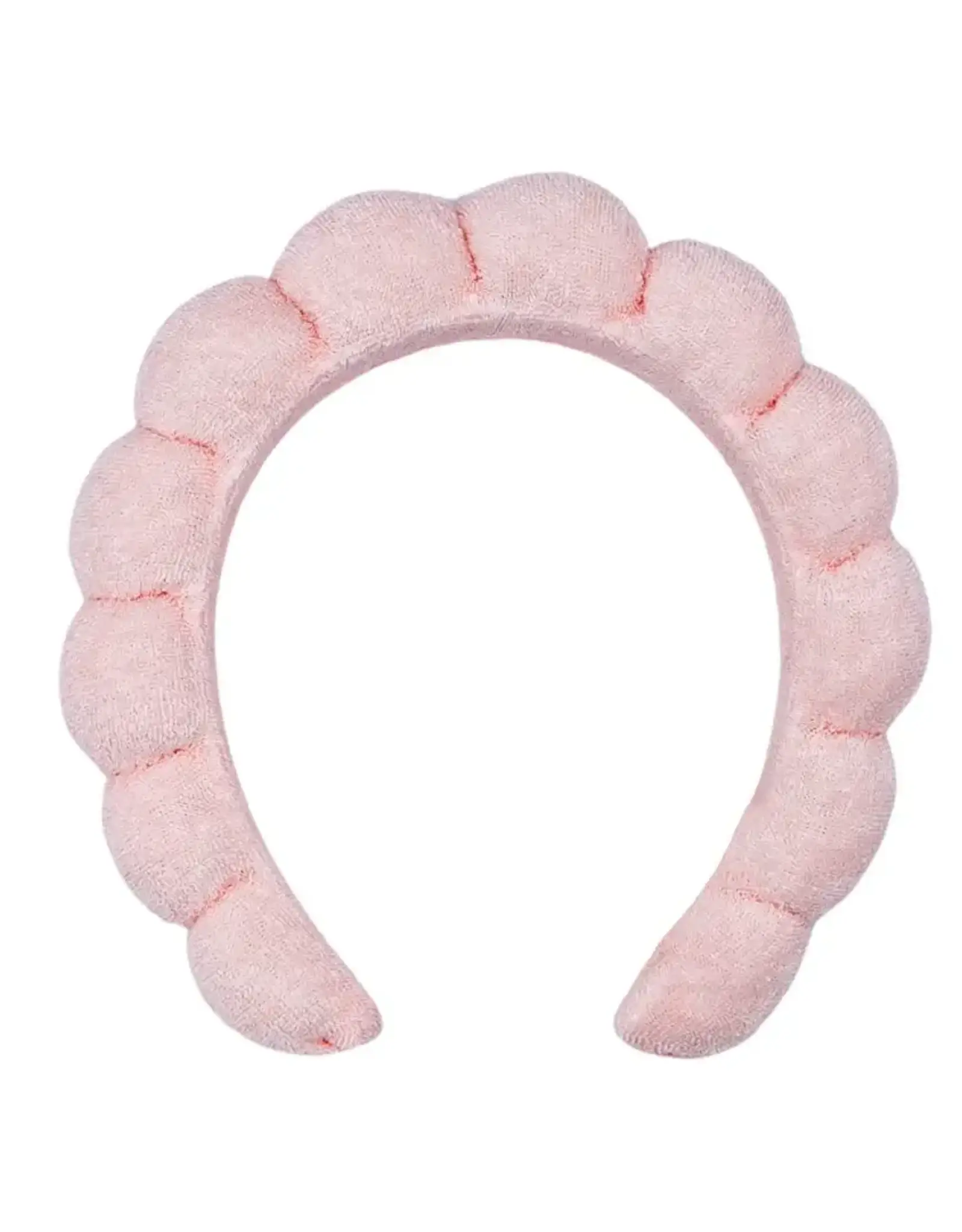 Boozyshop Fluffy hairband in roze badstof