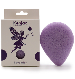 Ancient Wisdom Traanvormige Konjac Spons - Lavendel - Kalmerend