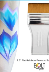 Fusion Bolt Diamond collection Rainbow Face and Body Brush (2.5 Inch Flat)