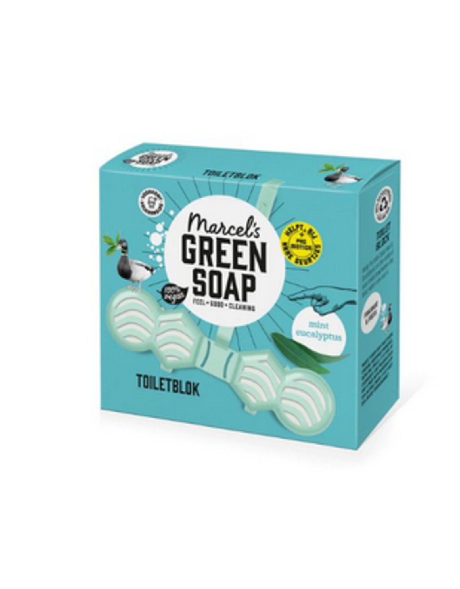 Marcel's Green Soap Toiletblok munt & eucalyptus 35g