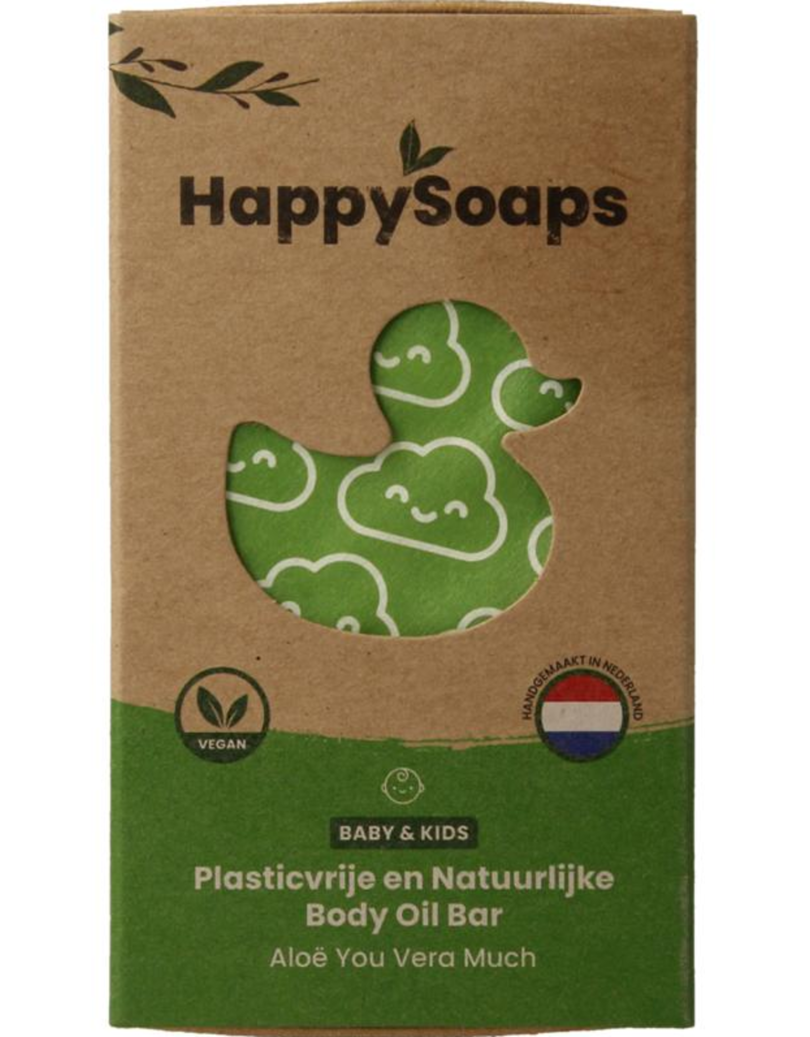 Happy Soaps Baby & kids body oil bar aloe you very much 60g