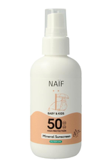 Naïf Zon baby & kids spray parfumvrij SPF50 Naïf Zon baby & kids spray parfumvrij SPF50