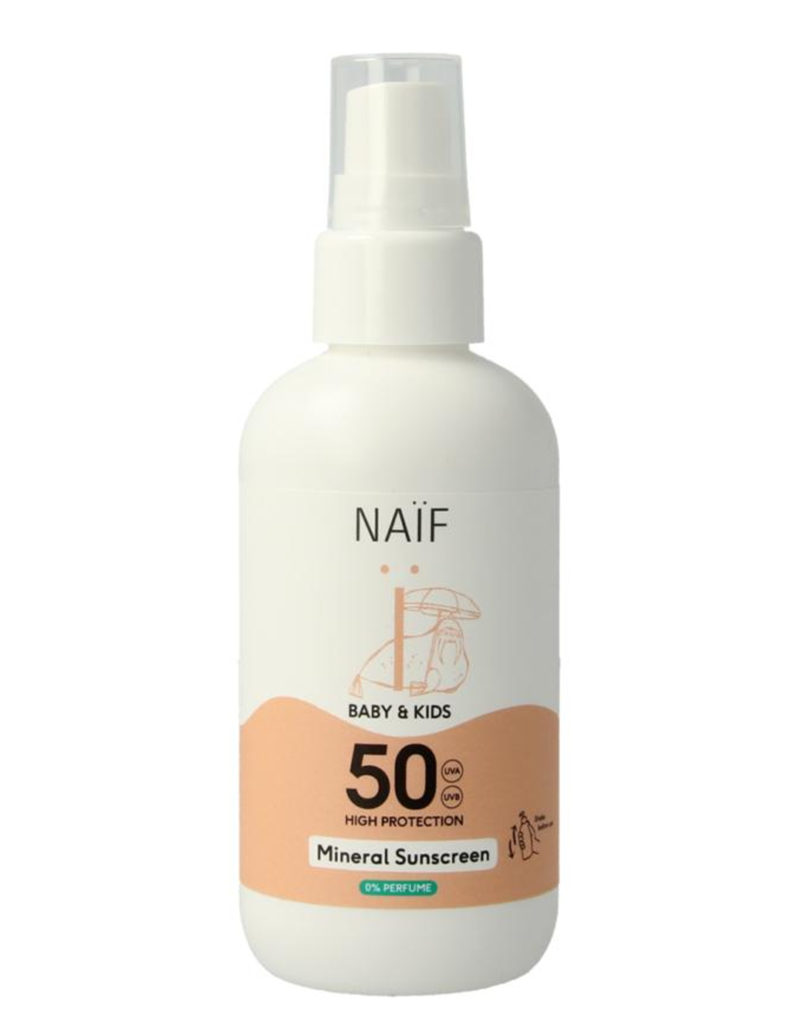 Naïf Zon baby & kids spray parfumvrij SPF50