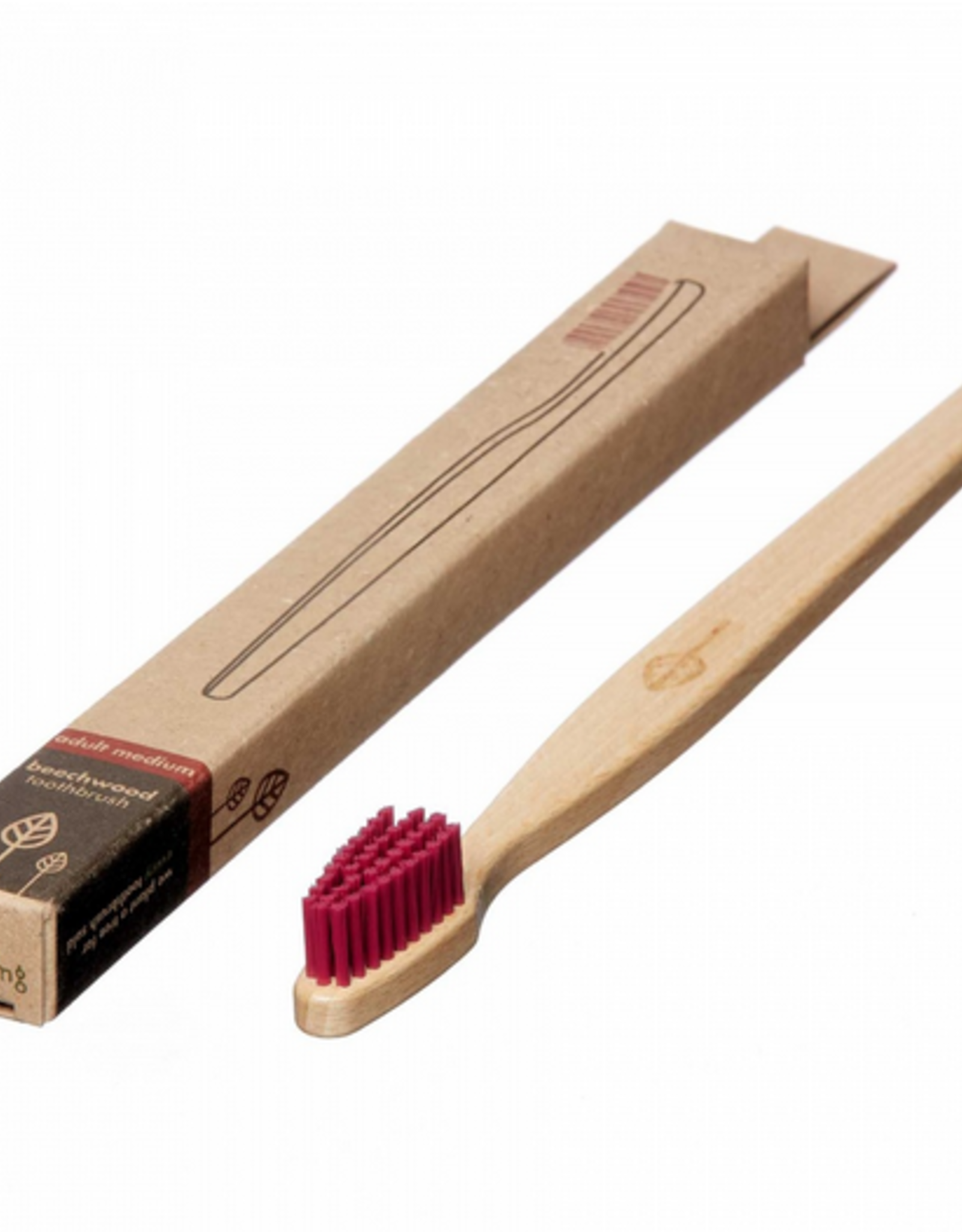 ecoLiving Tandenborstel voor Volwassenen - rood