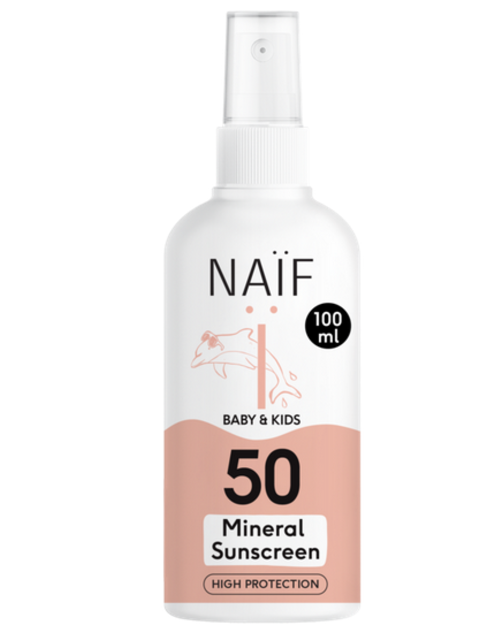 Naïf Naïf Minerale Zonnebrandspray voor Baby & Kids Factor 50 100ML