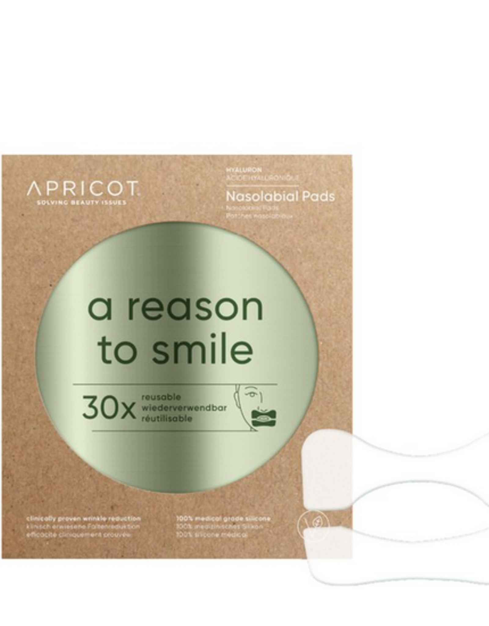 Apricot Apricot Nasolabiale Pads Hyaluron - a reason to smile - 30 behandelingen