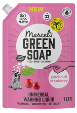 Marcel's Green Soap Universeel Wasmiddel Patchouli Cranberry Refill 1 liter