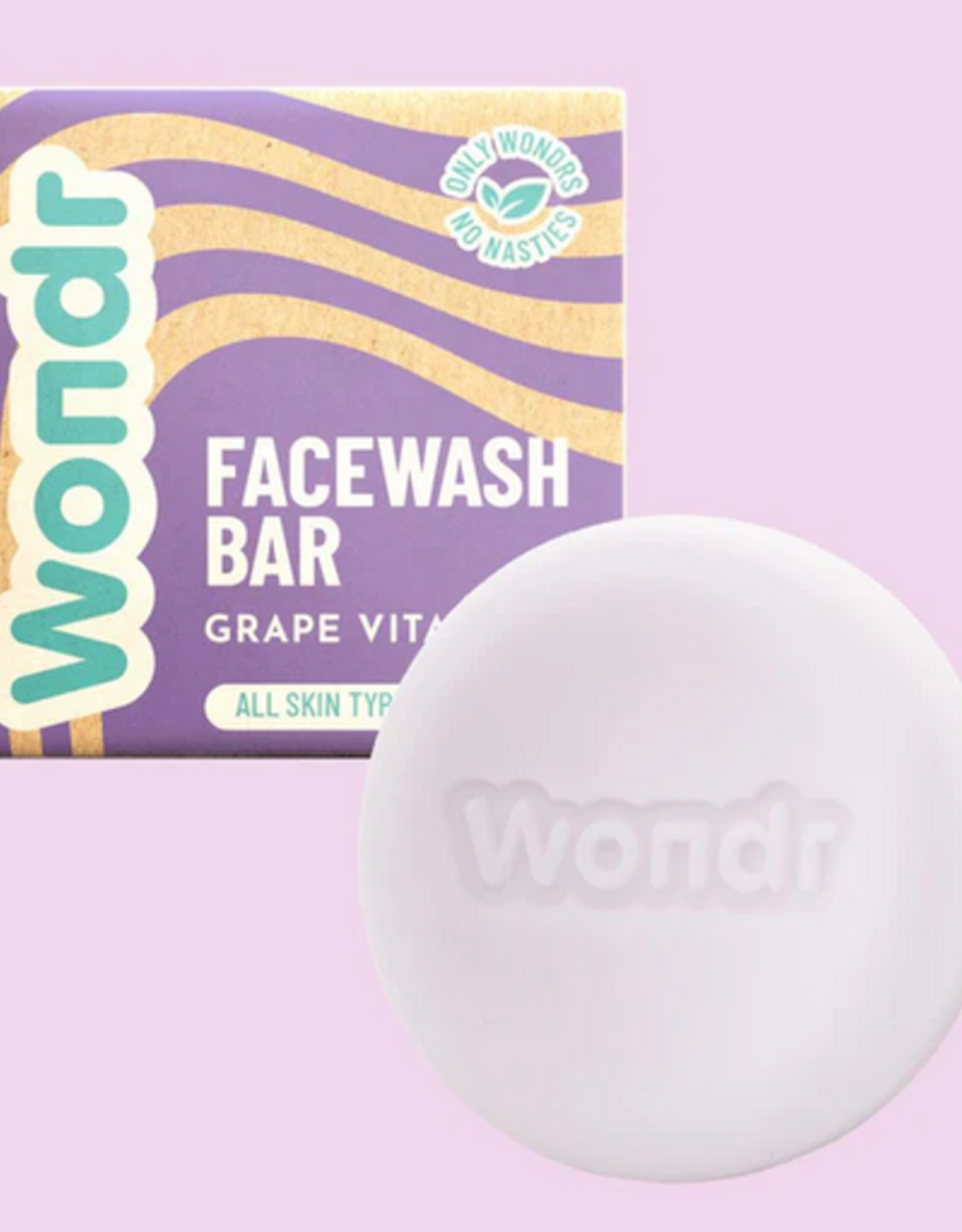 Wondr Grape Vitality | Facewash Bar / gezichtsreiniger  -  82g