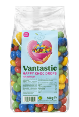 Vantastic foods Vantastic Happy Choc Drops - 500g Vantastic foods Vantastic Happy Choc Drops - 500g
