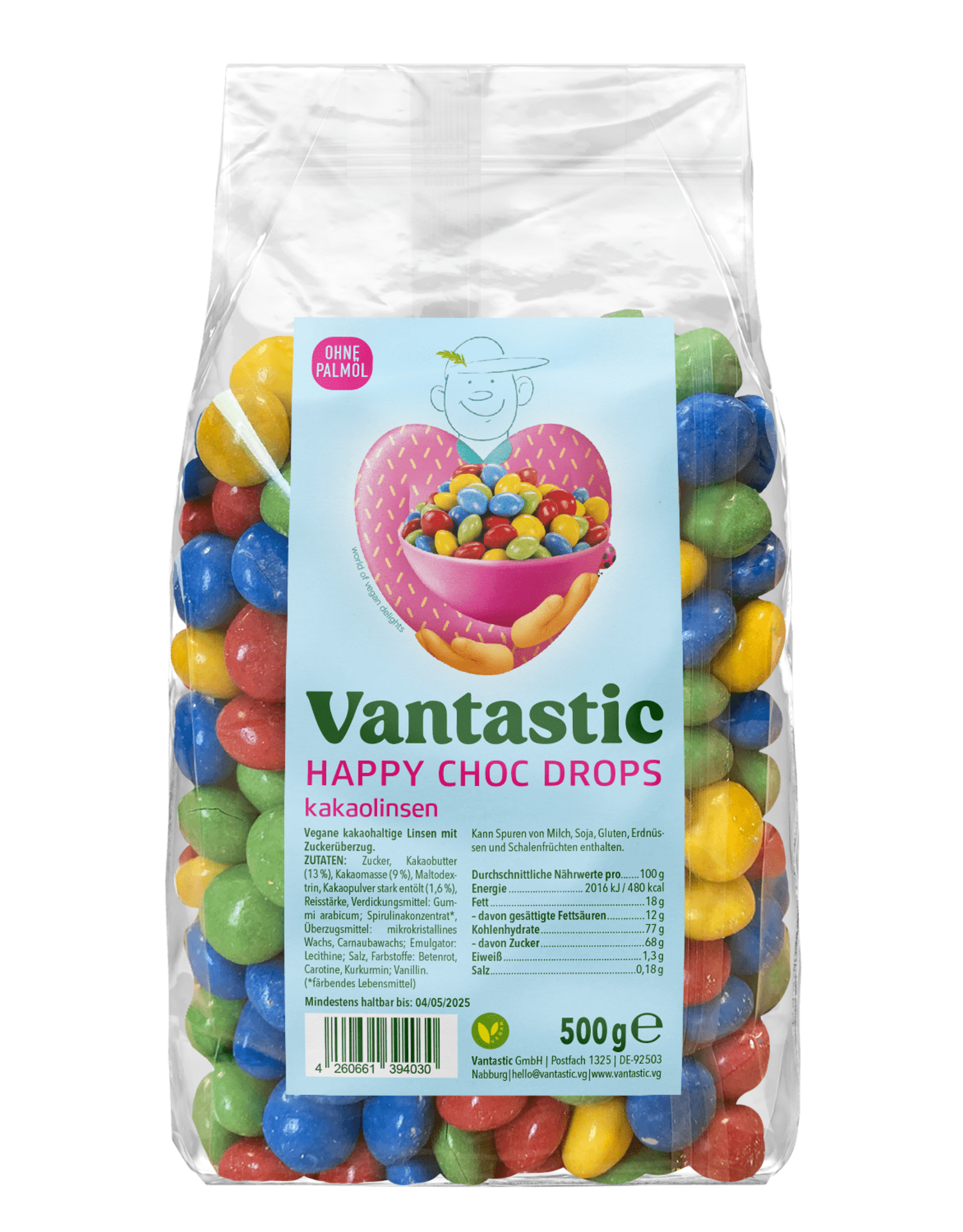 Vantastic foods Vantastic Happy Choc Drops - 500g