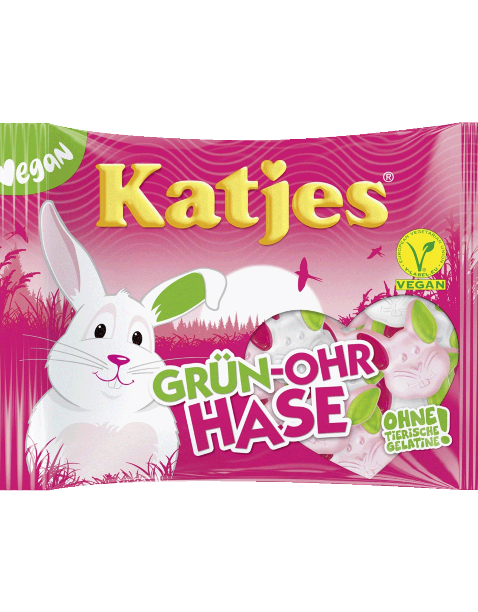 katjes Katjes Green Ear Bunny - 175g
