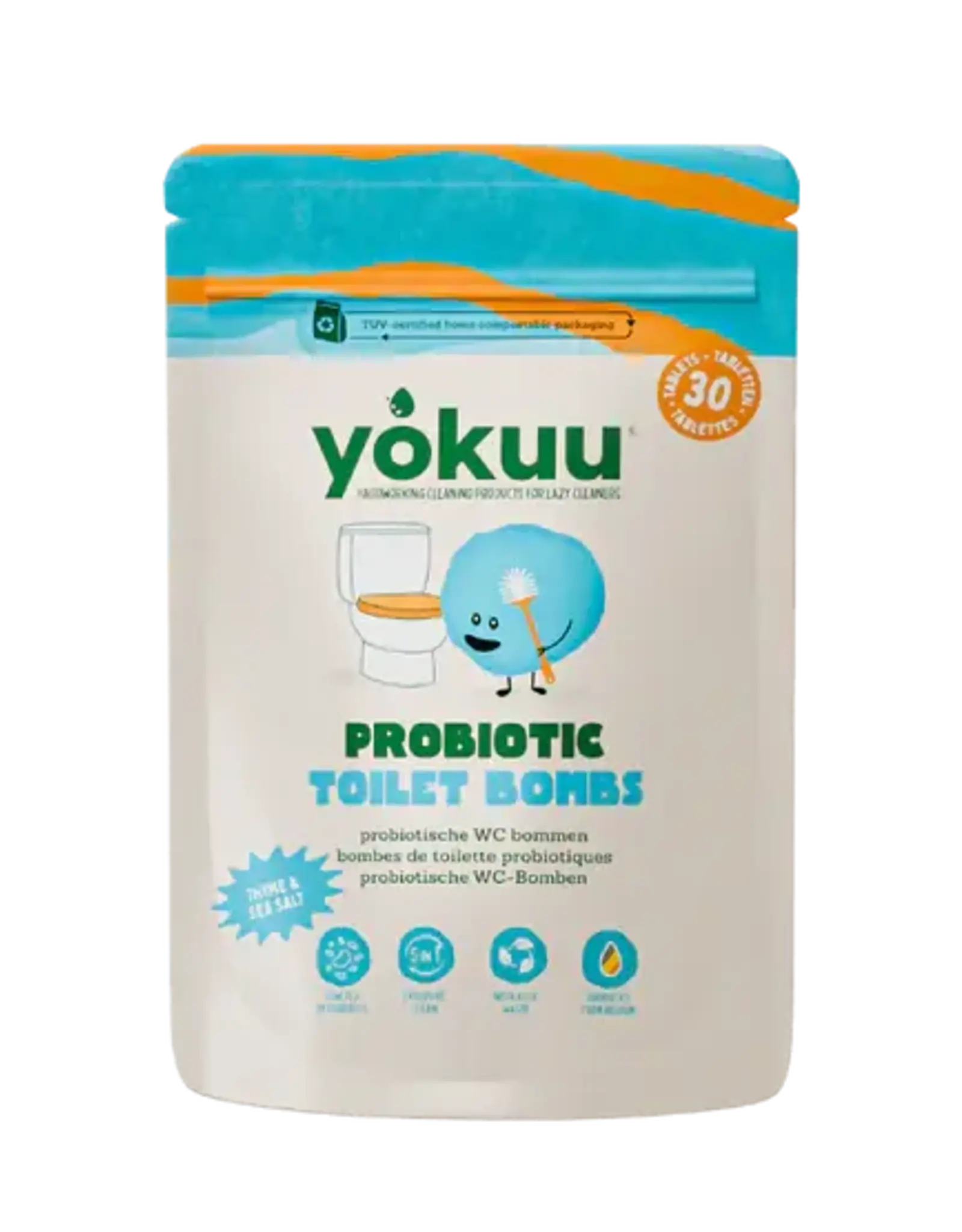 Yokuu Yokuu Toilet Bomb WC tabletten 3-in-1 - Thyme/Sealsalt - 10 stuks