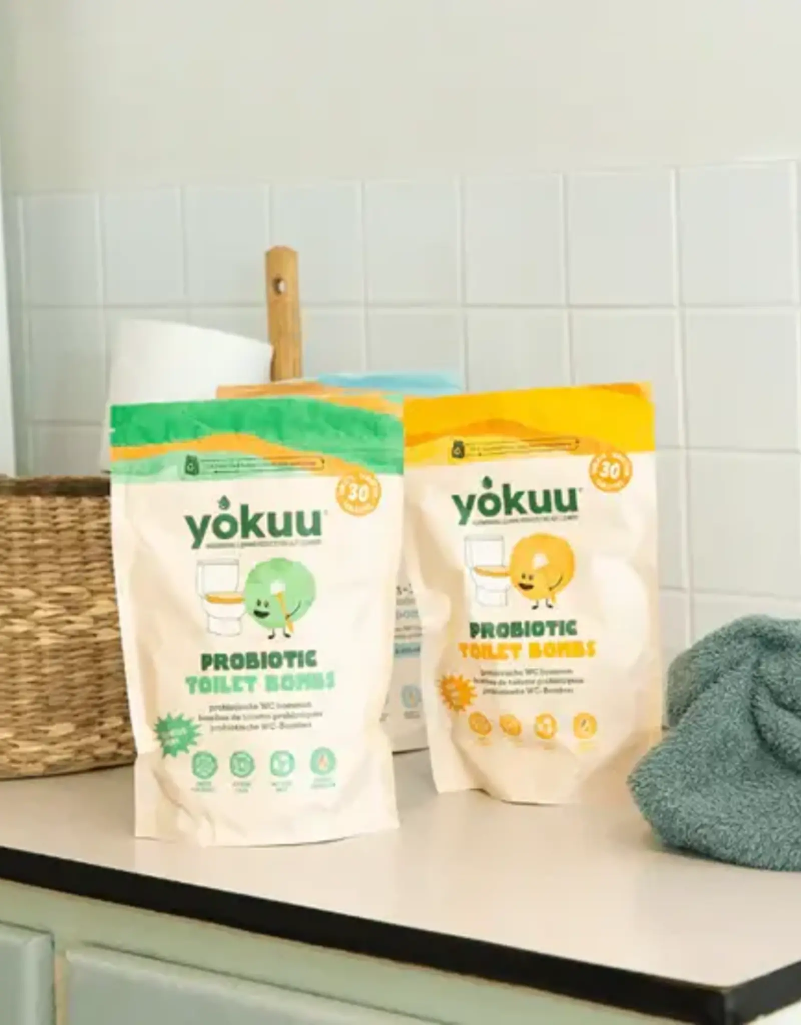 Yokuu Yokuu Toilet Bomb WC tabletten 3-in-1 - eucalyptus/munt - 10 stuks
