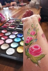 Roos met Witte Stippen Workshop 19 juni -  Onestroke Flowers