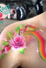 Roos met Witte Stippen Workshop 19 juni -  Onestroke Flowers