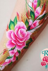 Roos met Witte Stippen Workshop 19 juni -  Onestroke Flowers