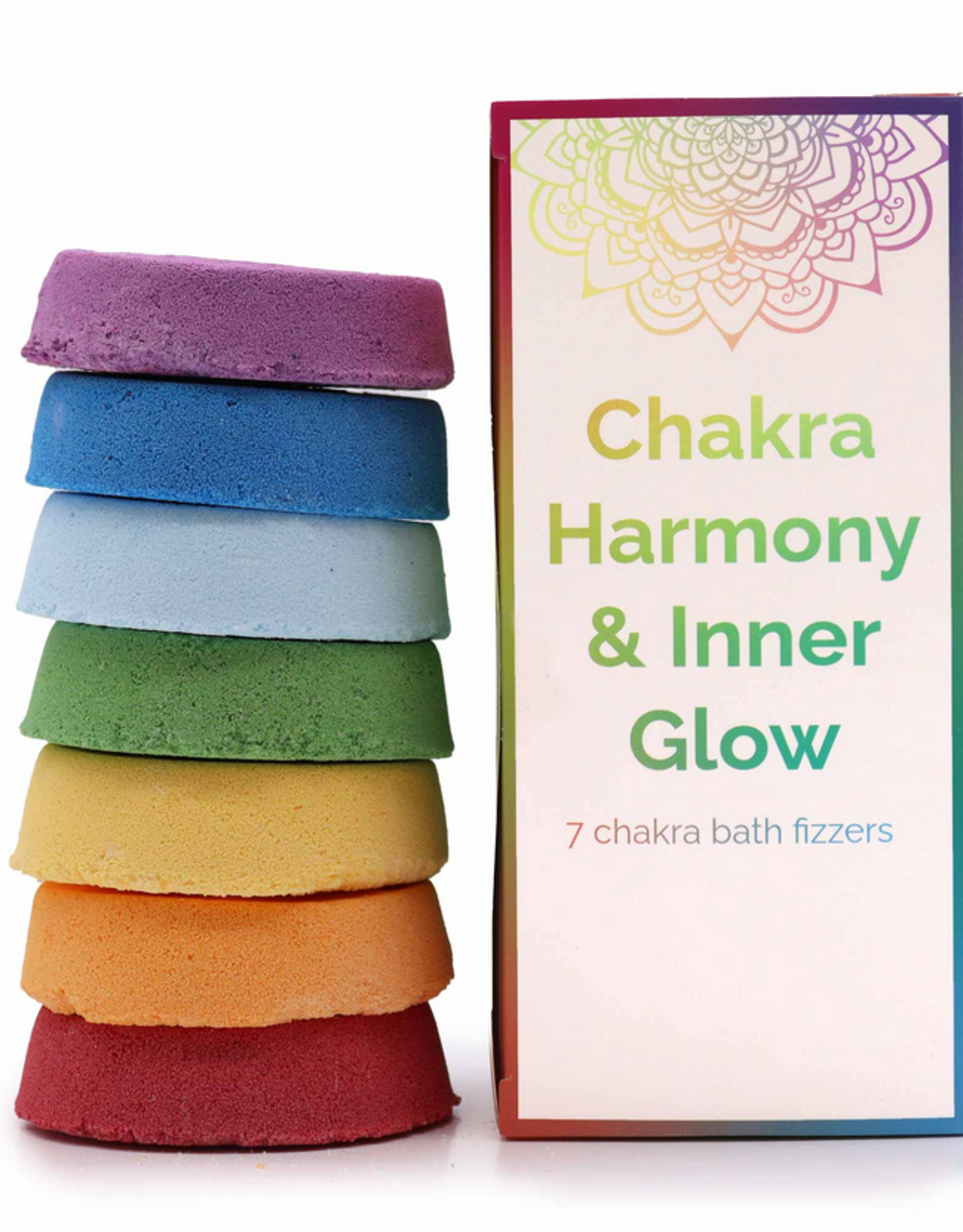 Ancient Wisdom Chakra Bad Bruisbal - Grote Doos - Chakra Harmonie & Innerlijke Gloed 7 x 55g