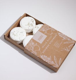 Ancient Wisdom Zen Douche Stomers - Therapie Wellness Kwartet - Stemming Boost (Wit) 4x 50g