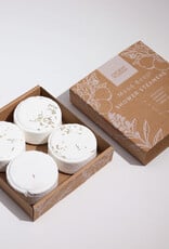 Ancient Wisdom Zen Douche Stomers - Therapie Wellness Kwartet - Stemming Boost (Wit) 4x 50g