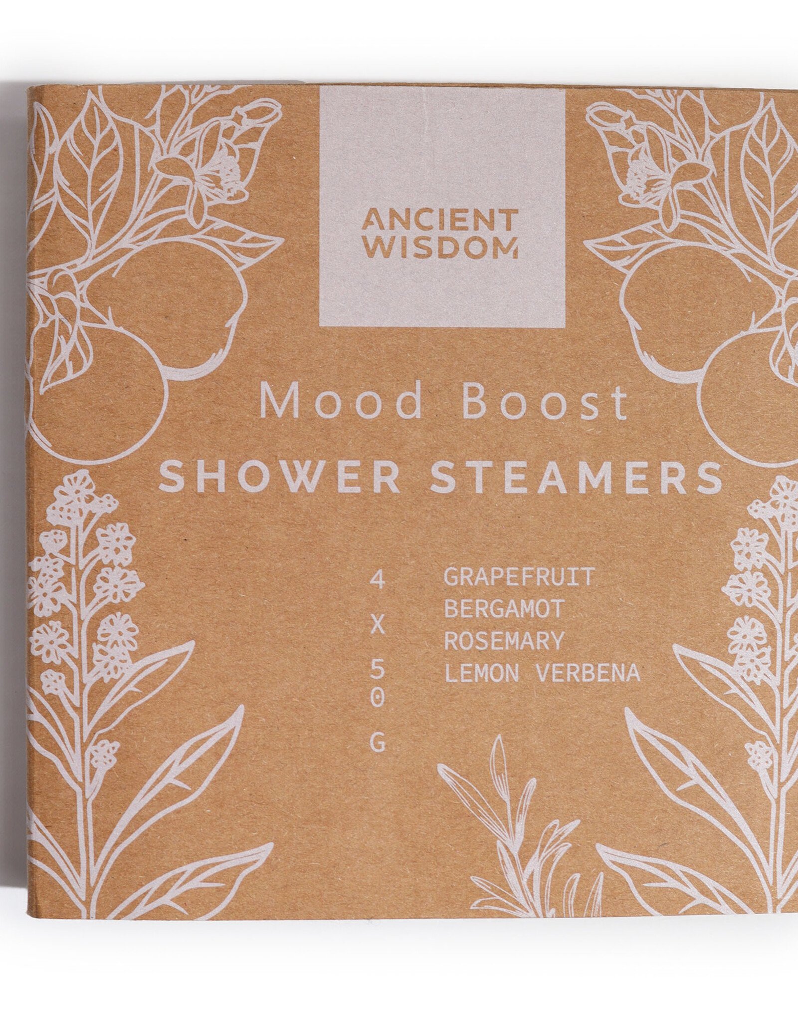 Ancient Wisdom Zen Douche Stomers - Therapie Wellness Kwartet - Stemming Boost (Wit) 4x 50g