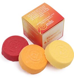 Ancient Wisdom Chakra Bad Bruisbal - Kleine Doos - Kracht & Creativiteit- 3x55g