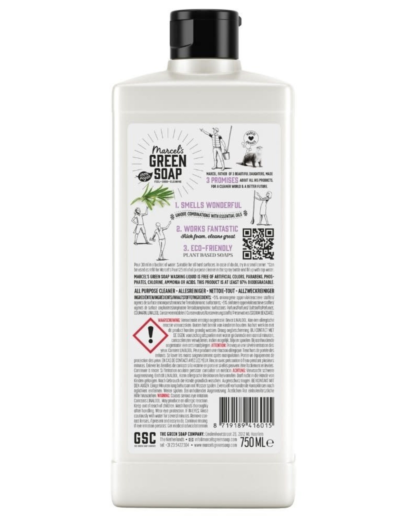 Marcel's Green Soap All Purpose Cleaner Lavender & Rosemary 750 ml