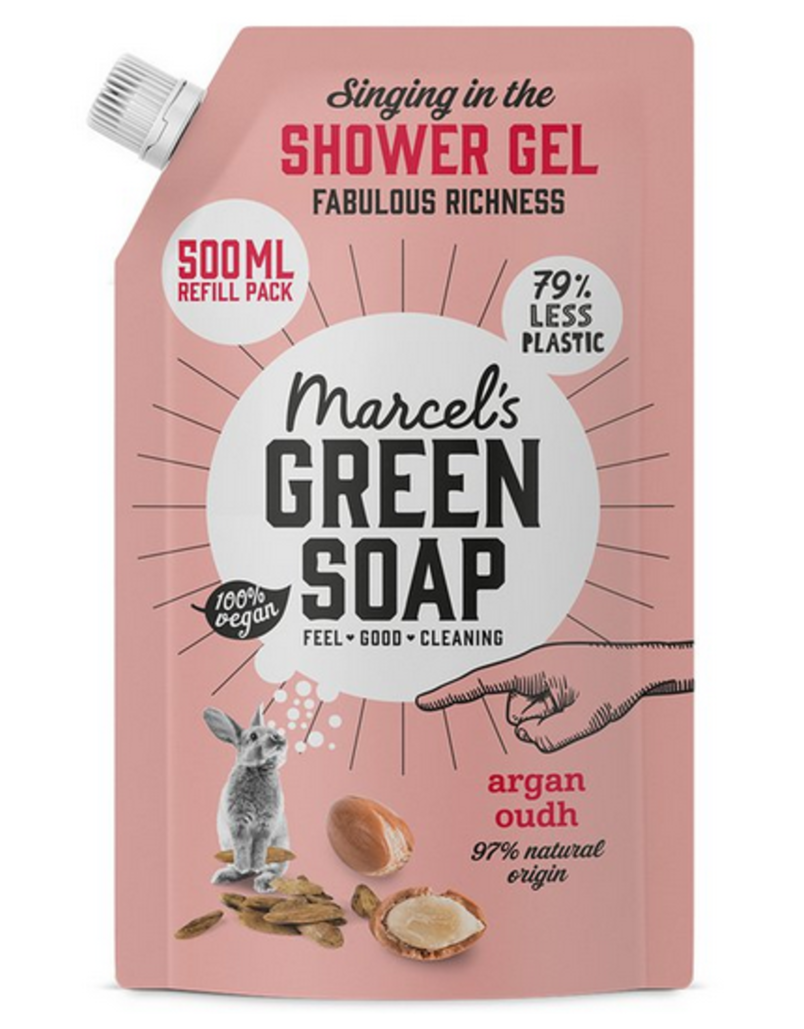 Marcel's Green Soap Douchegel Refill  Argan & Oudh