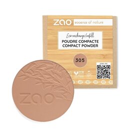 Zao ZAO Bamboe Compact poeder Refill 305 (Milk chocolate)