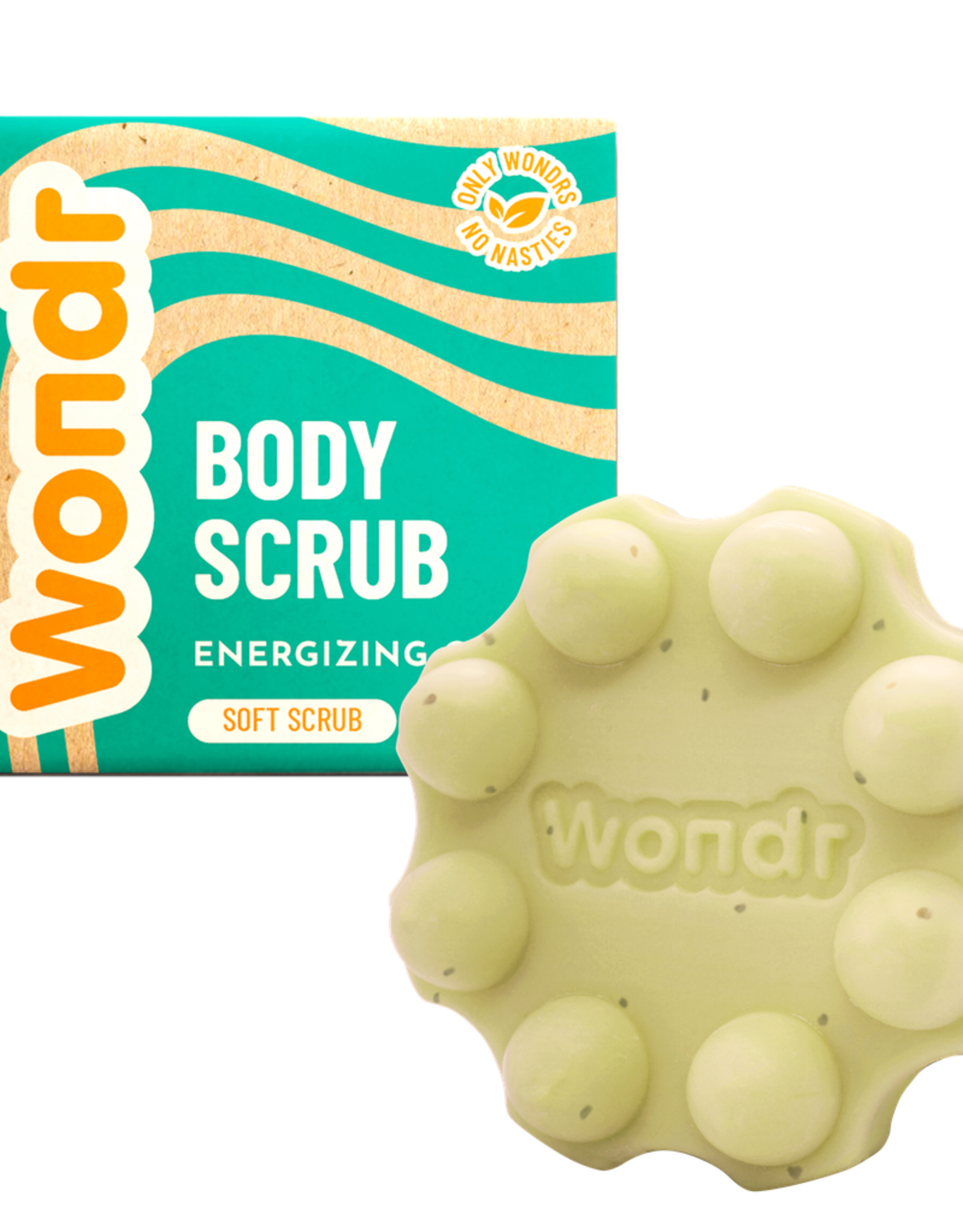 Wondr Ginger & Lime | Scrub Bar Ginger & Lime - hydraterend 102g