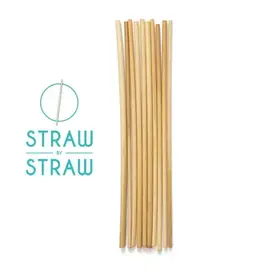 Straw by Straw - (wegwerp) rietjes van stro - 30 stuks van 19cm