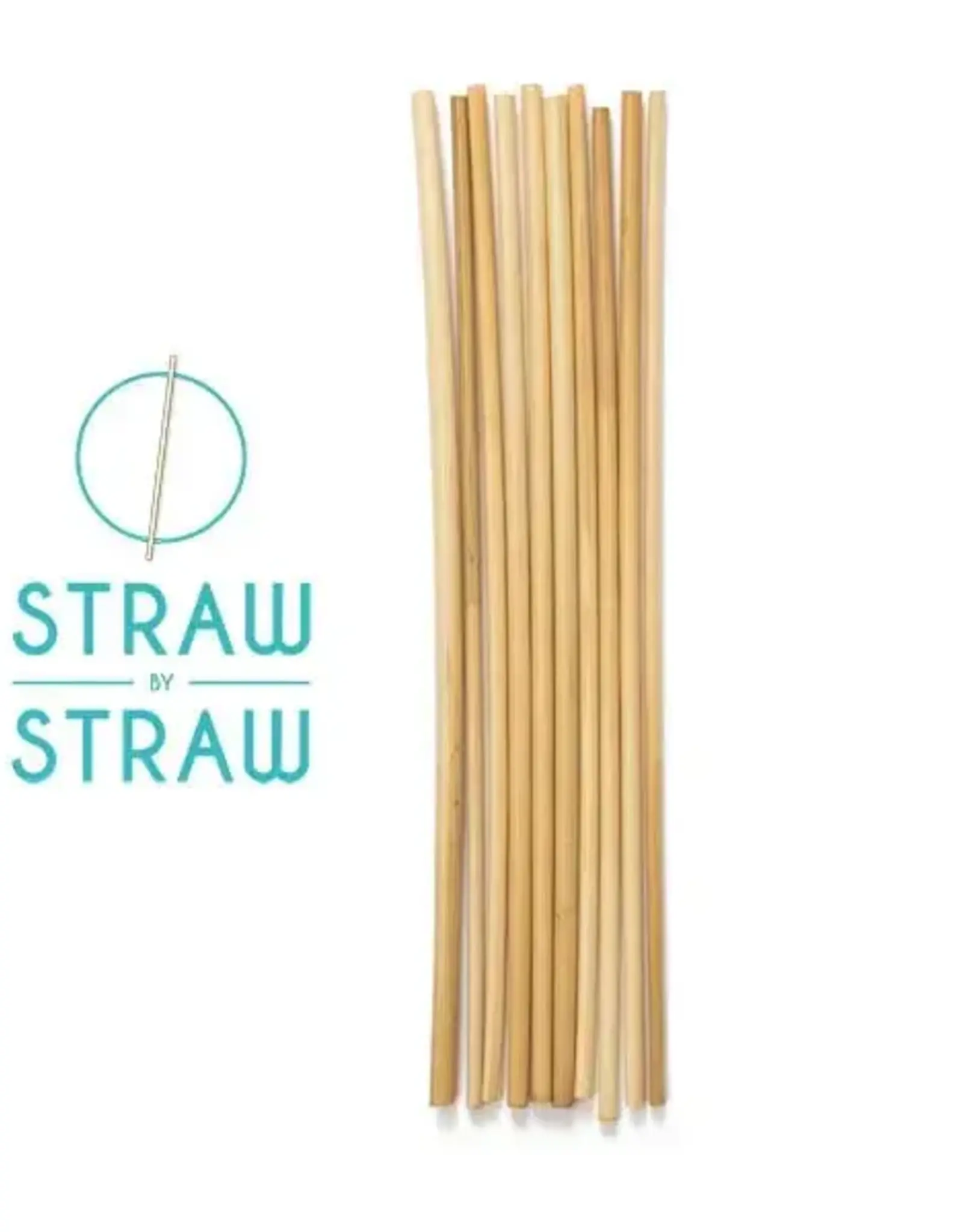 Straw by Straw - (wegwerp) rietjes van stro - 50 stuks van 19cm