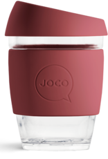 JOCO JOCO - Glazen herbruikbare tas - Ruby wine - 12oz (354ml)
