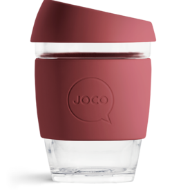 JOCO JOCO - Glazen herbruikbare tas - Ruby wine - 12oz (354ml)
