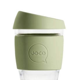 JOCO JOCO - Glazen herbruikbare tas - army green - 12oz (354ml)
