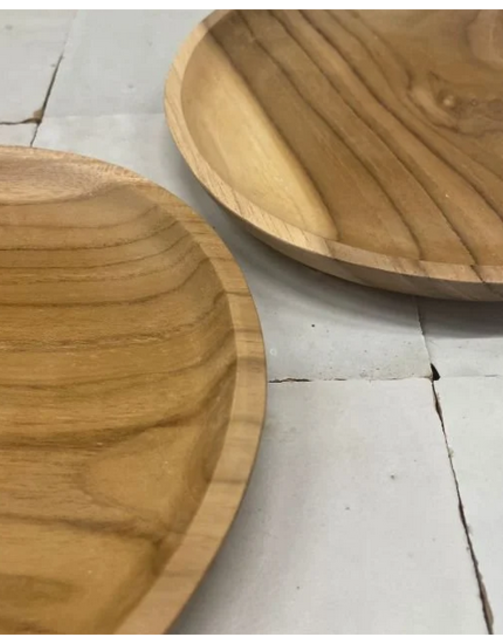 By Bazz Schaaltje voor Amberblokje - Schaaltje Teak 15cm