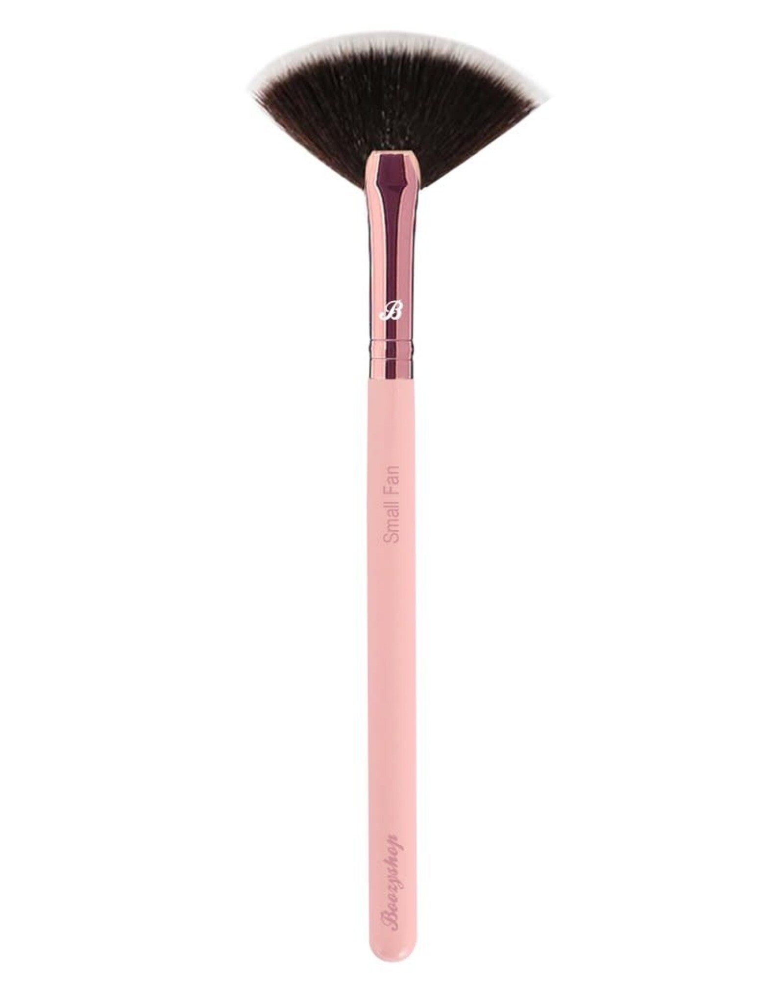 Boozyshop Boozyshop Pink & Rose Gold Small Fan Brush