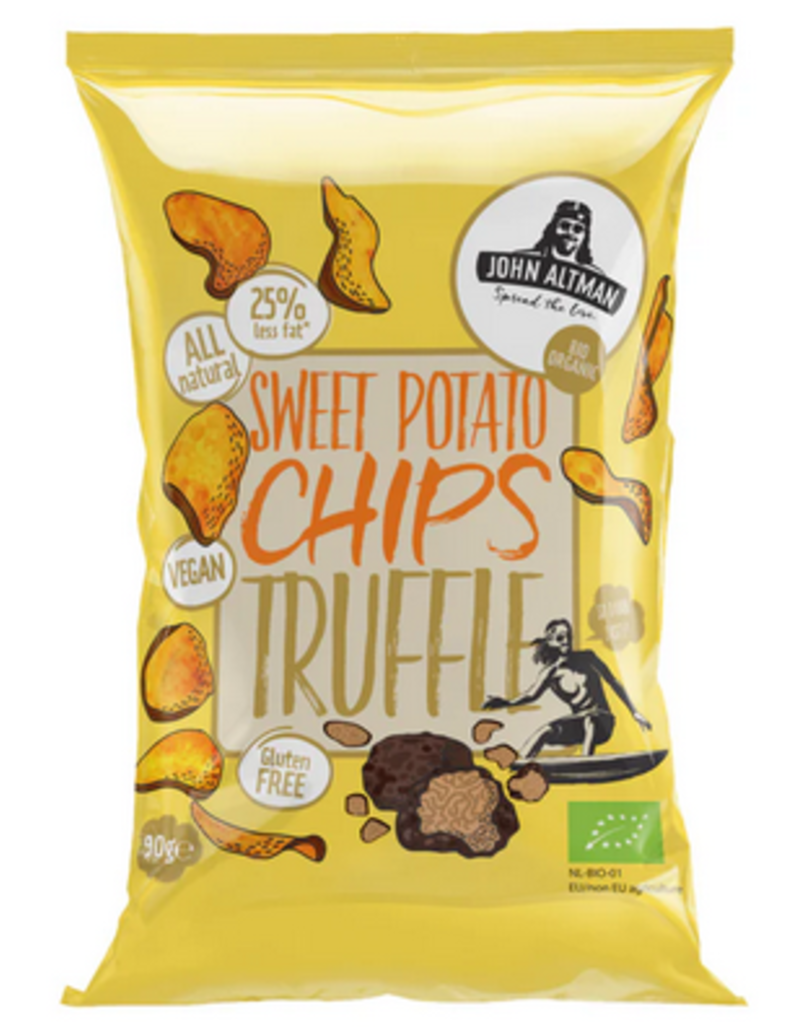 John Altman Zoete aardappel chips met truffel - 90g