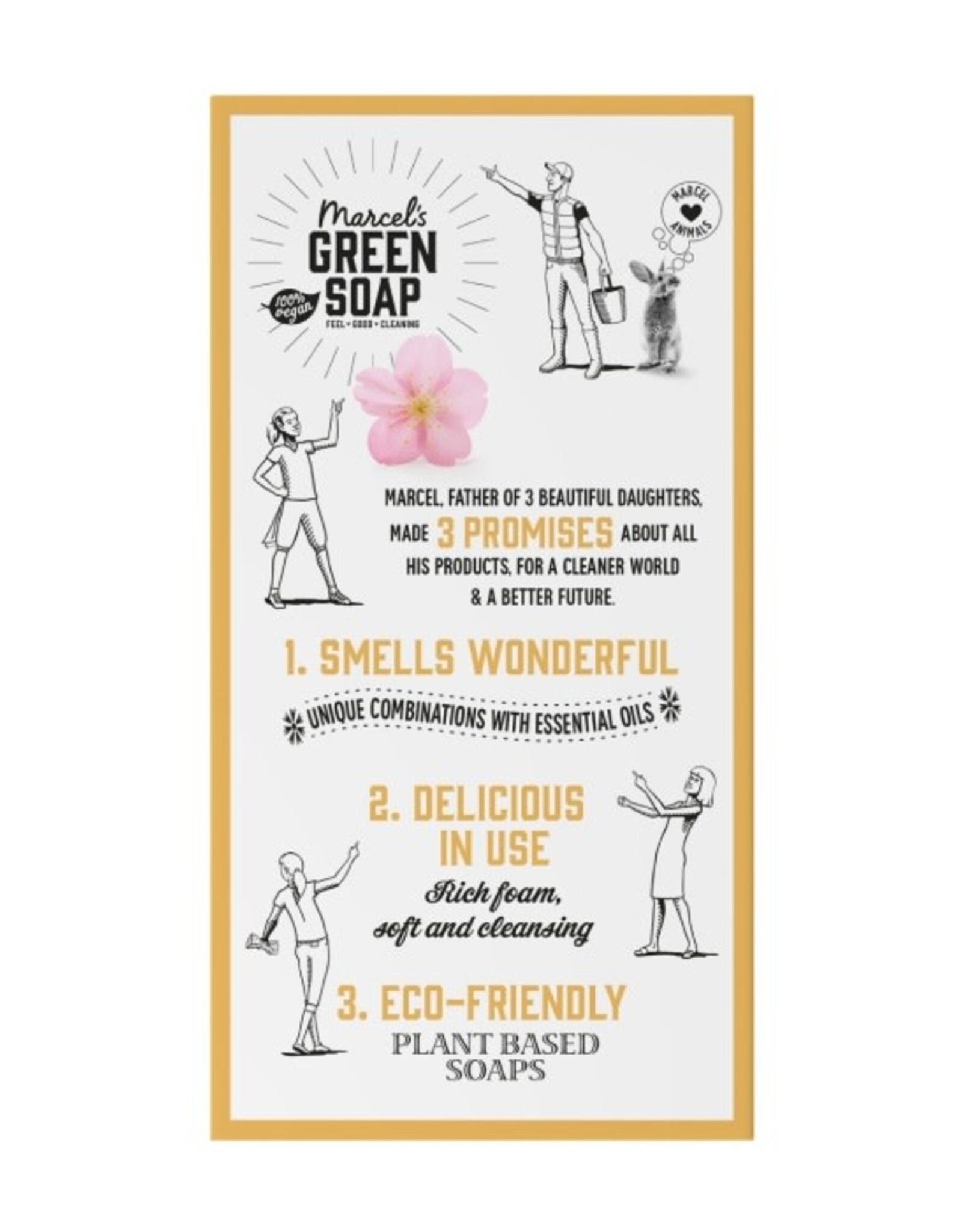 Marcel's Green Soap Body Bar Vanille & Kersenbloesem