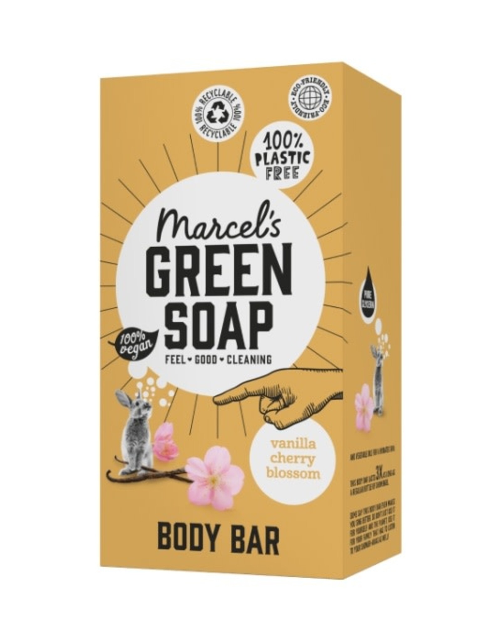 Marcel's Green Soap Body Bar Vanille & Kersenbloesem