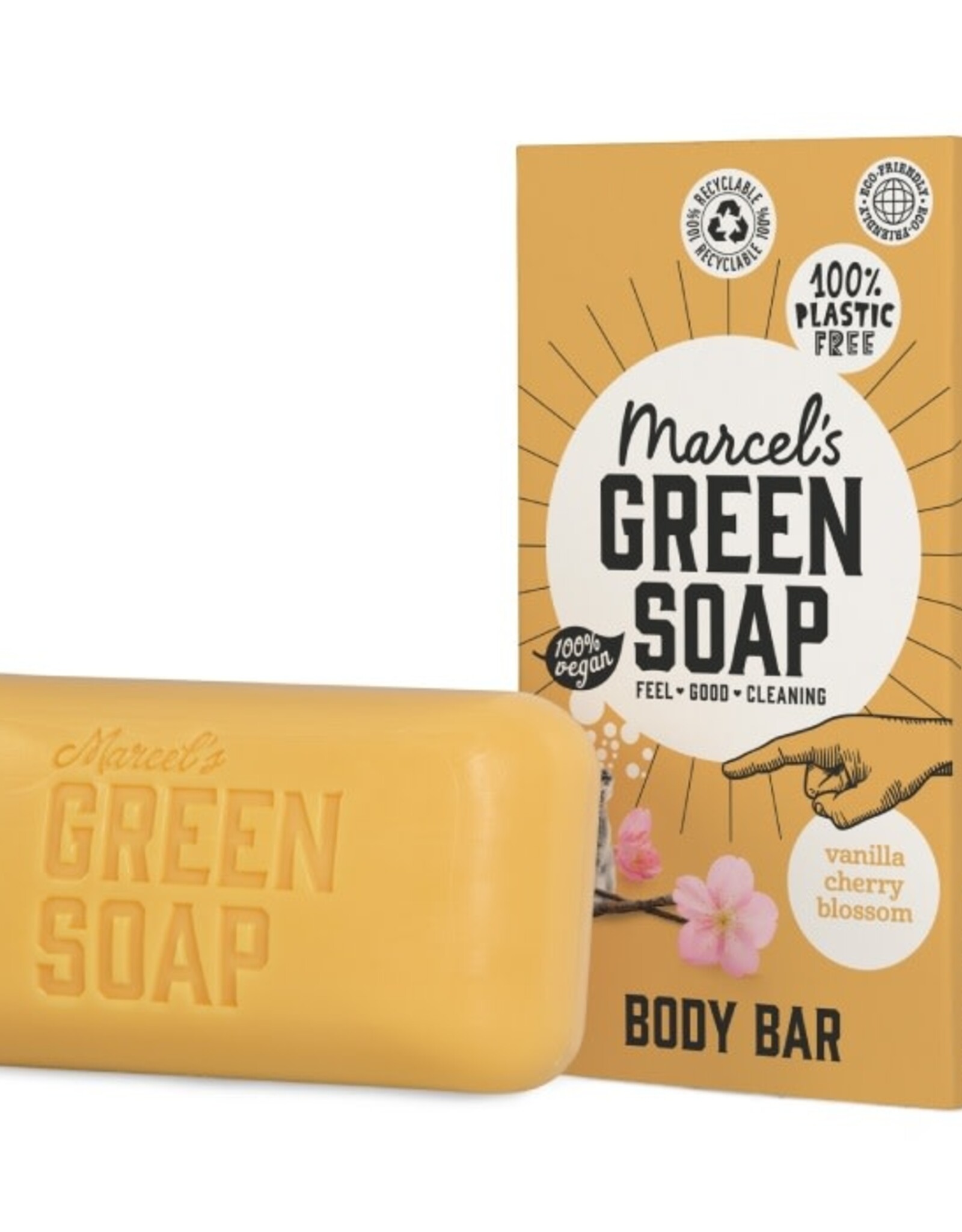 Marcel's Green Soap Body Bar Vanille & Kersenbloesem