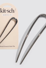 Kitsch Hematite metalen Franse Haar Pin van Kitsch - 1 stuk
