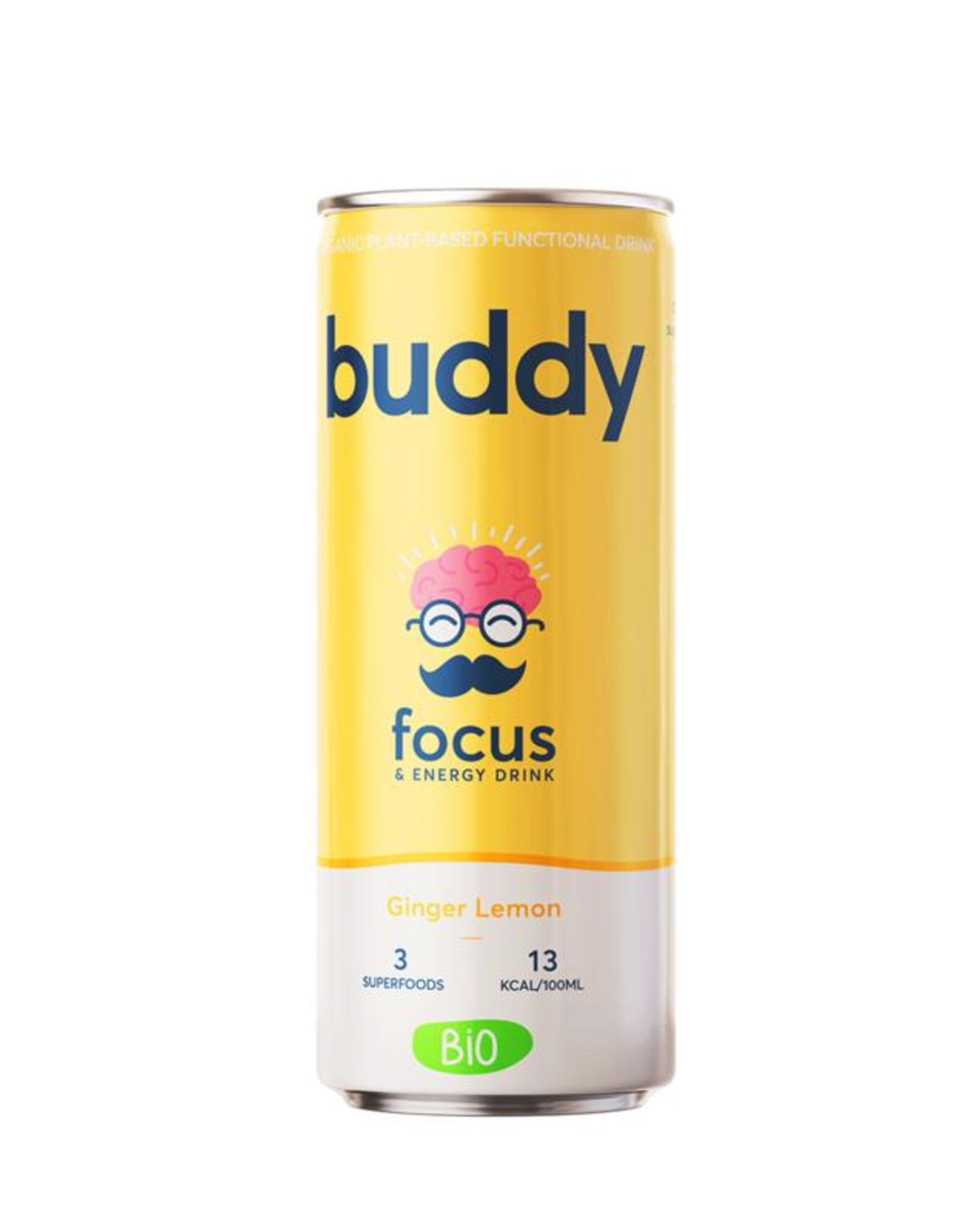 Buddy Drink ginger & lemon bio - 250ml - energiedrink & focus
