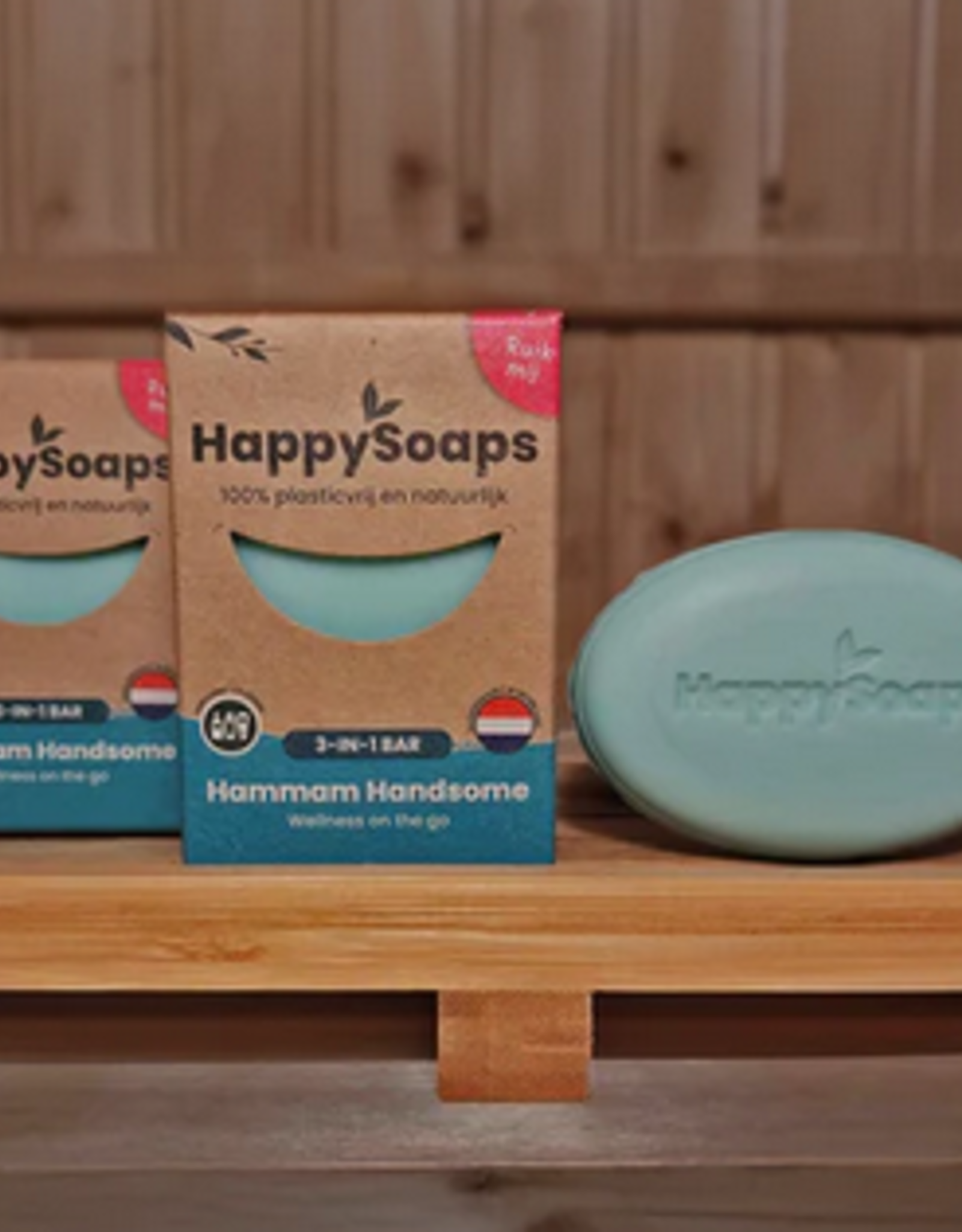 Happy Soaps 3-in-1 Bar - Hammam Handsome