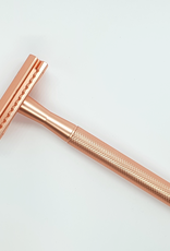 Wondr Safety razor (scheermes) + Houder + Mesjes - Rose Gold