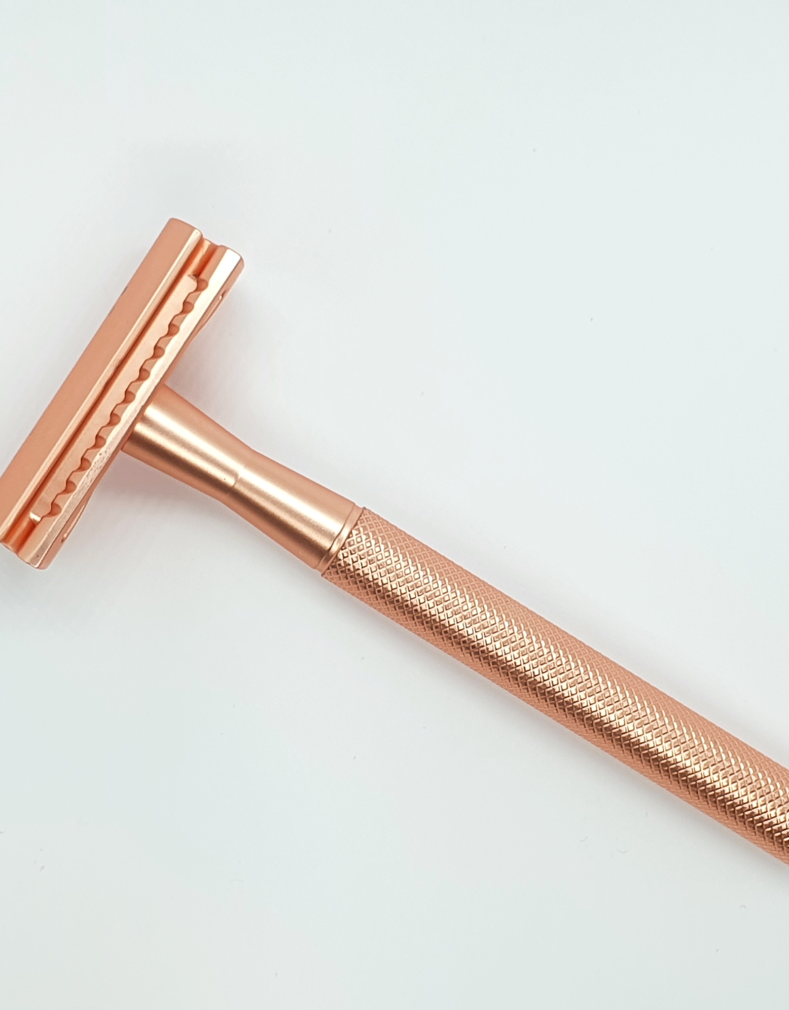 Wondr Safety razor (scheermes) + Houder + Mesjes - Rose Gold
