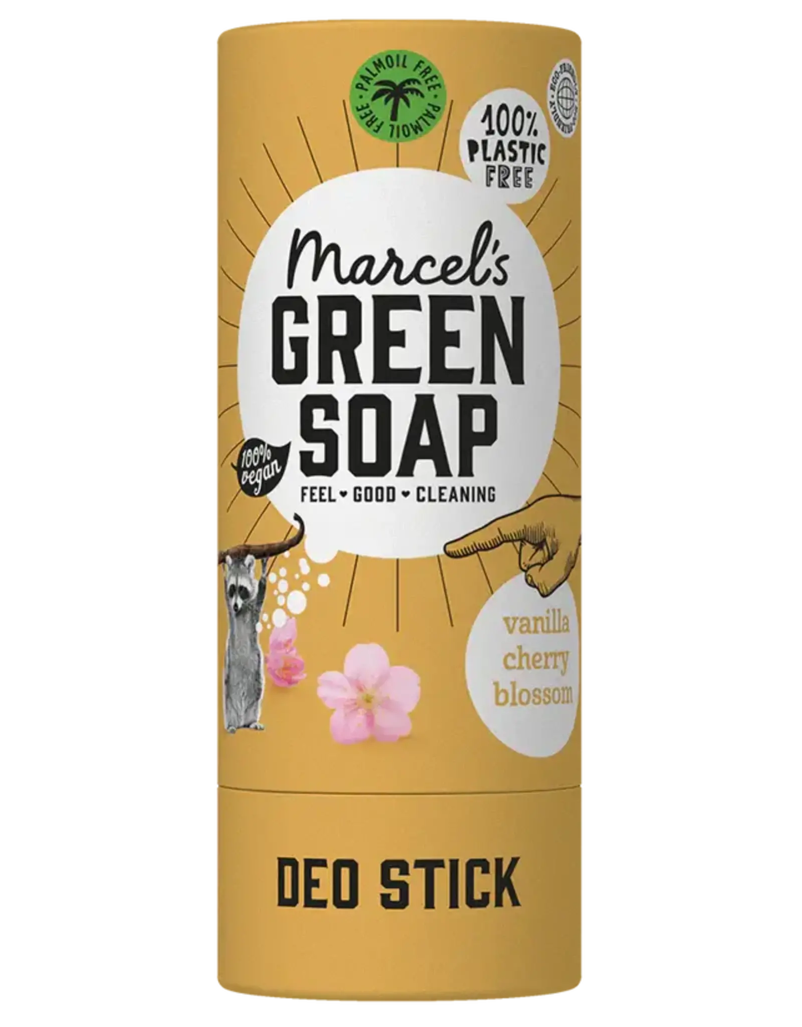 Marcel's Green Soap Deodorant stick vanilla & cherry blossom 40g