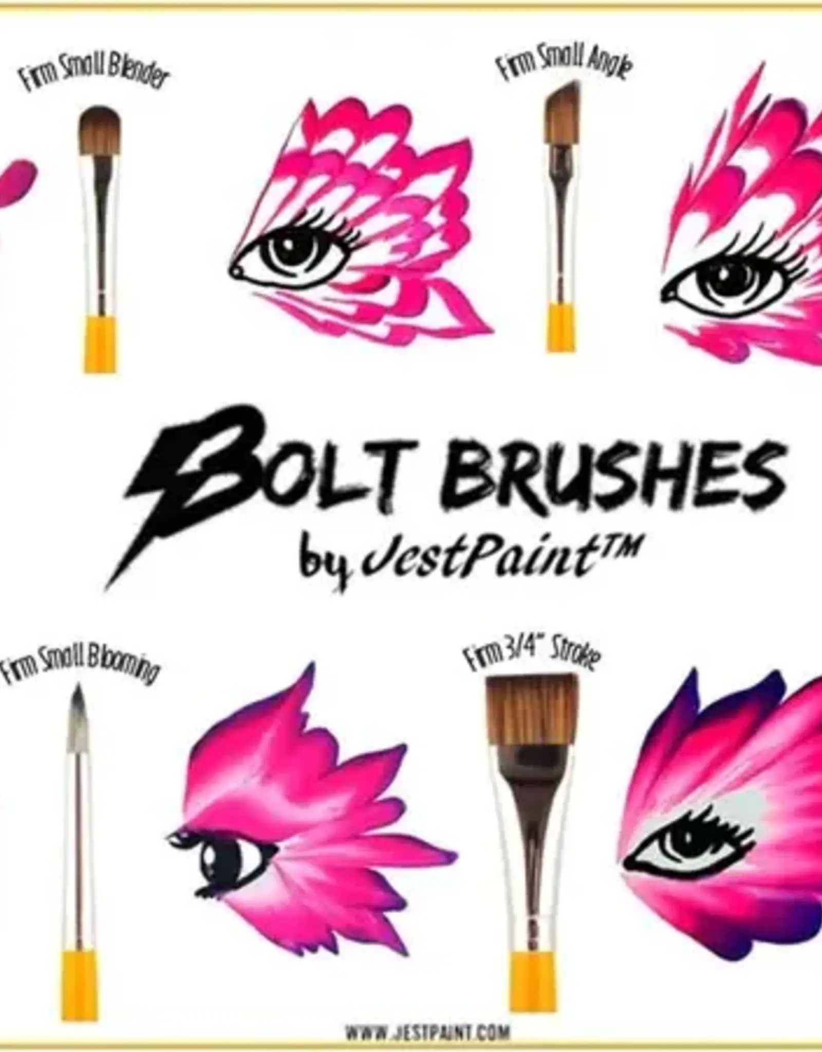 bolt BOLT | Face Painting Brushes by Jest Paint - FIRM 1 inch Stroke