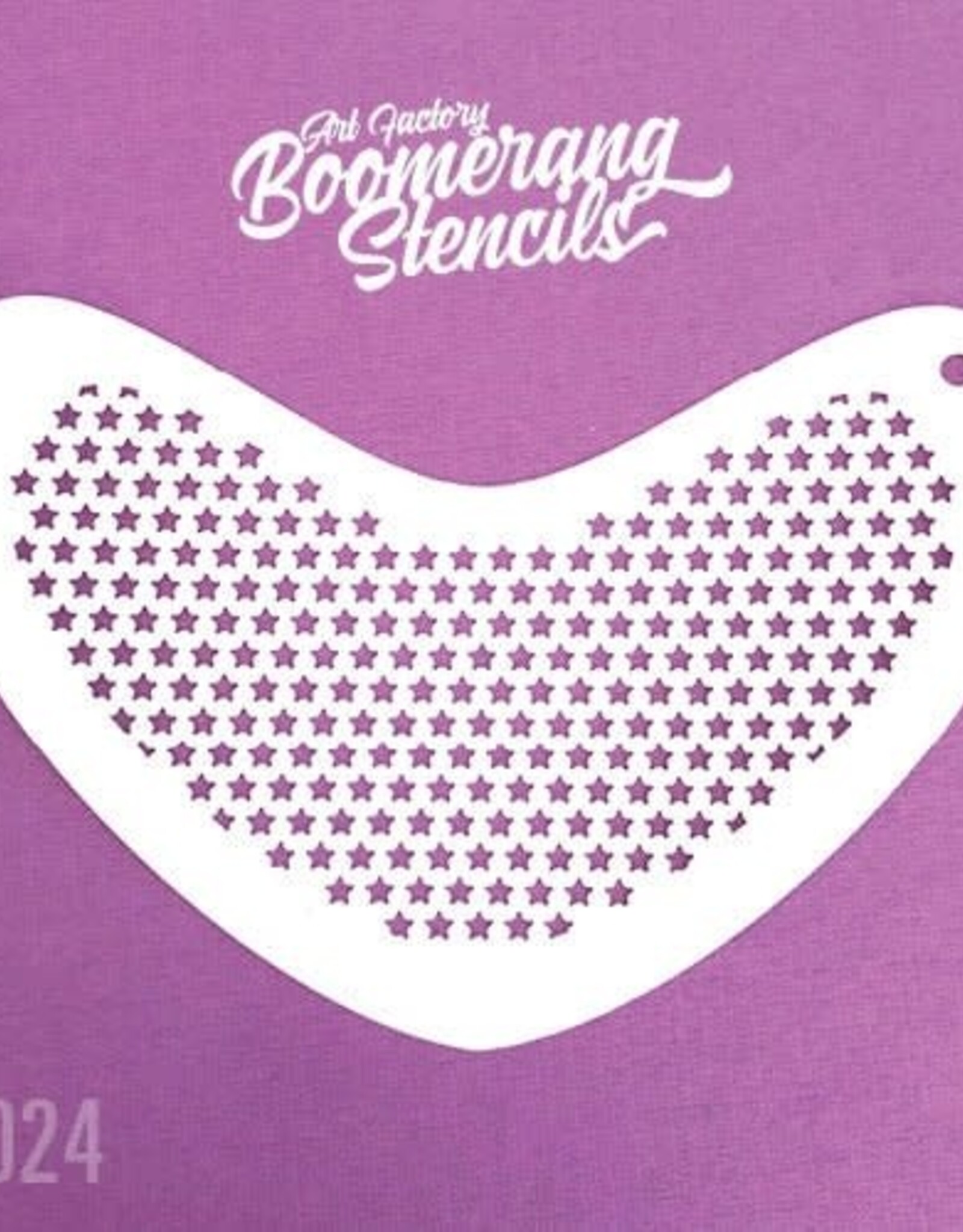 Art Factory Boomerang Face Paint Stencil by Art Factory | Small Stars - B024