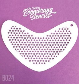 Art Factory Boomerang Face Paint Stencil by Art Factory | Small Stars - B024