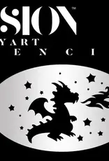 Fusion Mystic Dragon Face Paint Stencil - FS07